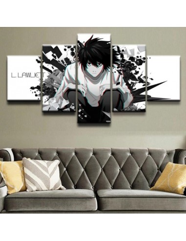 Tableau Death Note L Cadre Toile en linge