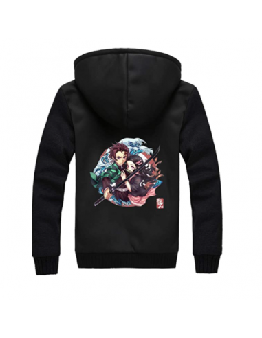 Veste Polaire Demon Slayer Tanjiro Nezuko Les êtres humains sont 