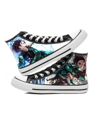 Chaussures Fermées Demon Slayer Tanjiro Baskets Converses Sneakers Adulte Homme Femme vous aussi creer 