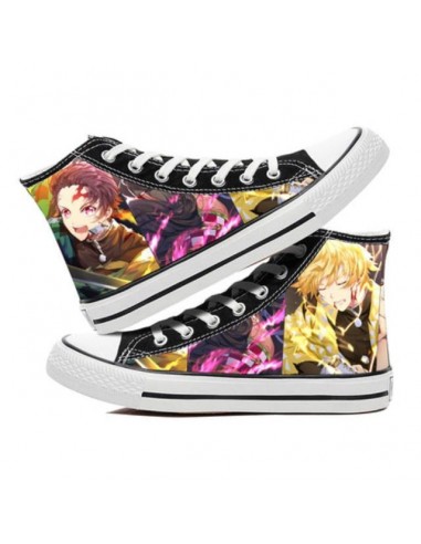 Chaussures Fermées Demon Slayer Tanjiro & Zenitsu Baskets Converses Sneakers Adulte Homme Femme de France