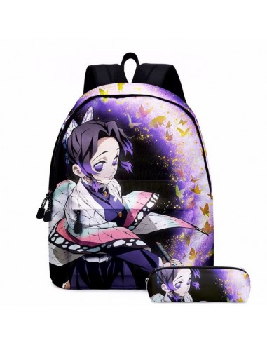 Sac à Dos avec Trousse Demon Slayer Shinobu Véritable concentré