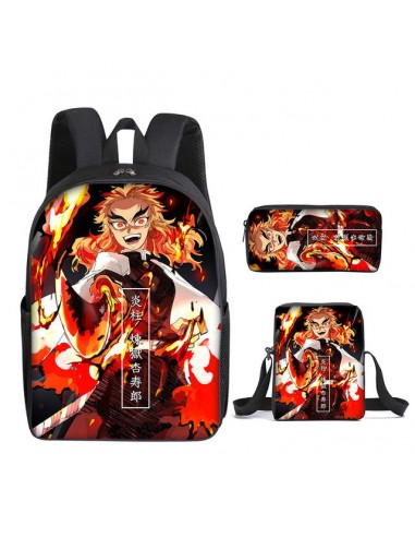 Cartable Kyojuro Demon Slayer Ensemble 3 Pièces store