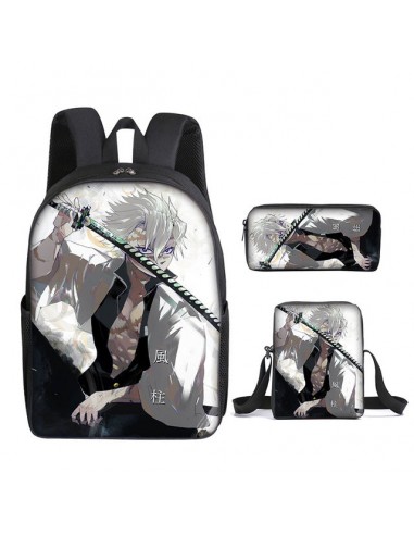 Cartable Sanemi Shinazugawa Demon Slayer Ensemble 3 Pièces Pour