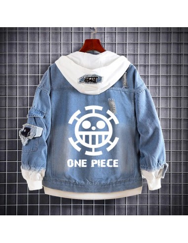 Veste à Capuche en Jean One Piece Trafalgar Law pas chere