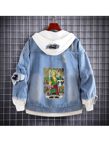 Veste à Capuche en Jean One Piece Roronoa Zoro vous aussi creer 