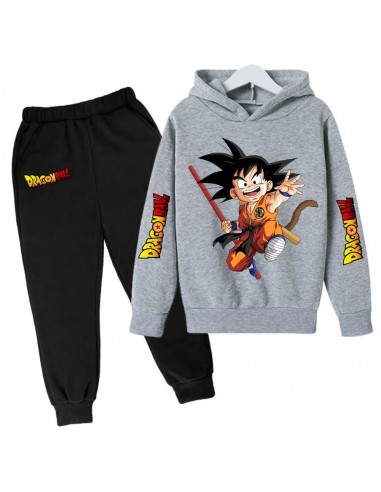 Ensemble Sweat & Pantalon Enfant Dragon Ball Goku Gris et Noir de la marque