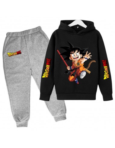 Ensemble Sweat & Pantalon Enfant Dragon Ball Goku Gris et Noir s'inspire de l'anatomie humaine