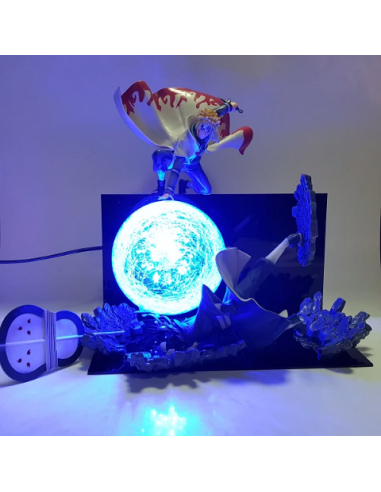 Lampe Minato Namikaze Led Neon À Poser De Chevet ou Bureau Déco Manga Naruto ou a consommer sur place