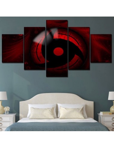 Tableau Sharingan Deco Toile Cadre Mural Manga Naruto votre restaurant rapide dans 