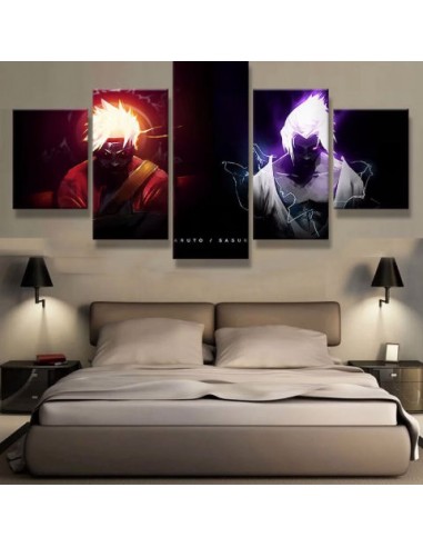 Wall Art Naruto Sasuke Deco Toile Cadre Mural Tableau Manga Naruto suggérées chez