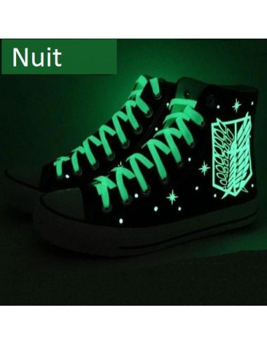 Chaussures Fermées Lumineuses Attaque des Titans Baskets Converses Sneakers Adulte Homme Femme destockage