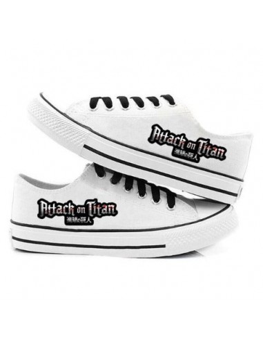 Baskets Fermées Attack on Titan Sneakers Chaussures Converses Adulte Homme Femme pas chere