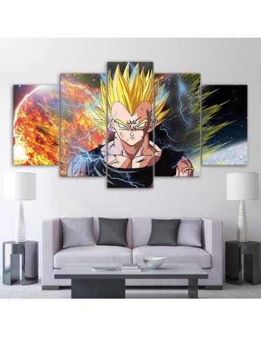 Tableau Dragon Ball Z Vegeta Toile Cadre plus qu'un jeu 