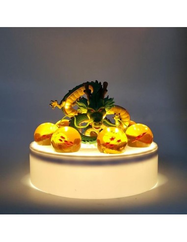 Lampe Shenron 7 Boules de Cristal Dragon Ball le des métaux précieux