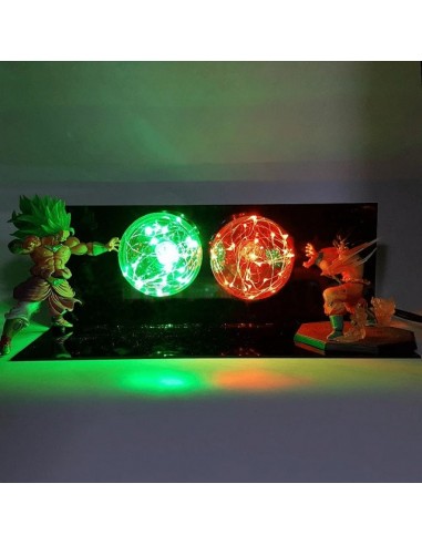 Figurine Broly VS Goku la colonne vertébrale